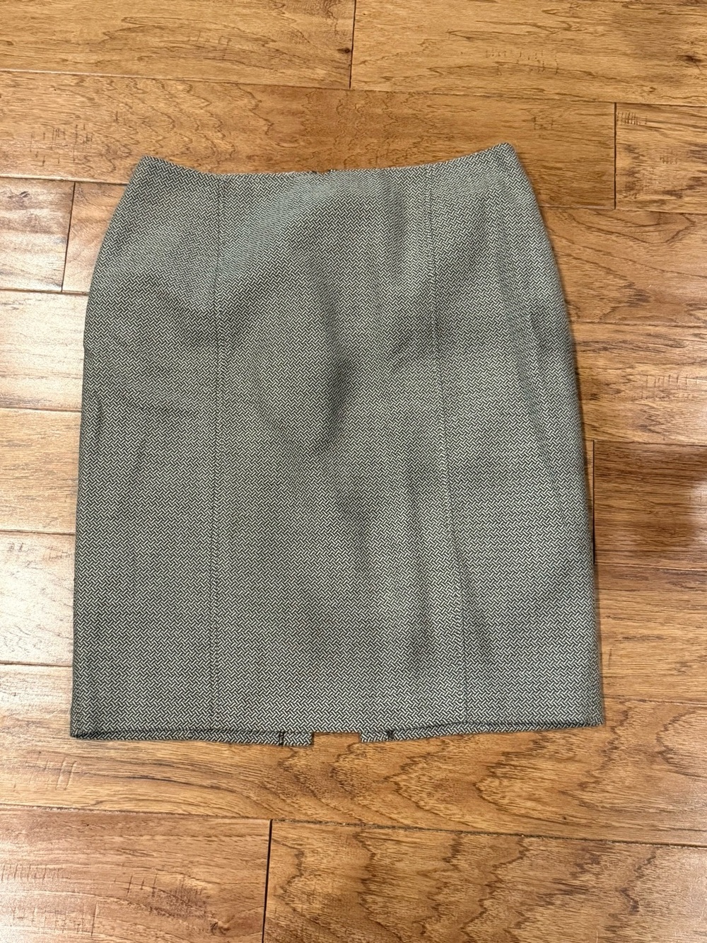 Worthington Charcoal Herringbone Pencil Skirt